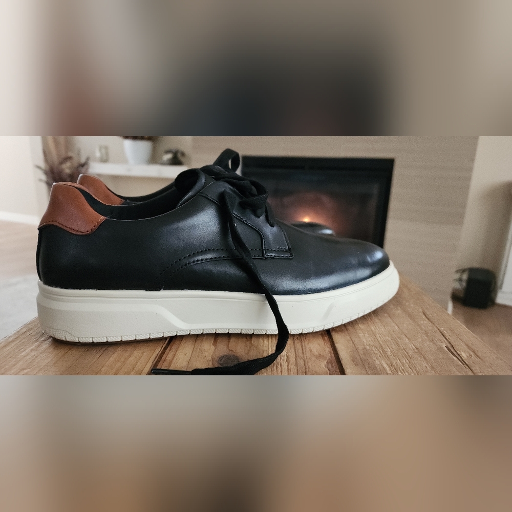 Florsheim Black Leather Work Shoes Mens Sz7.5/ Women Sz9.5